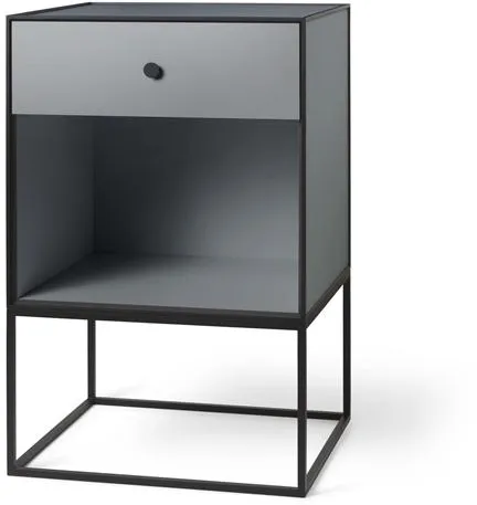 Audo Frame 49 Sidebord Med 1 Skuffe Mørkegrå